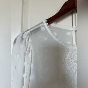 Sheer Blu Pepper Blouse